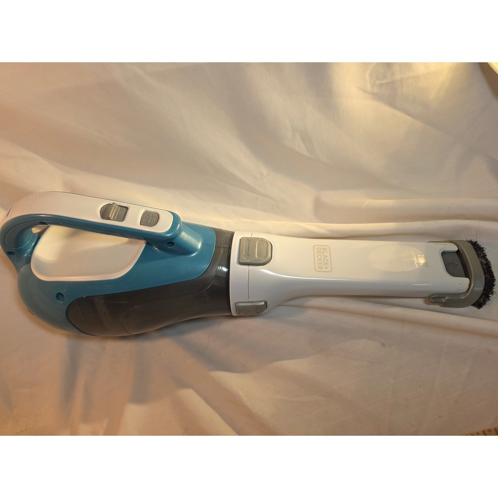 Black + Decker Pivot Vac Cordless Handheld Vacuum 16V Lithium Blue White No Base